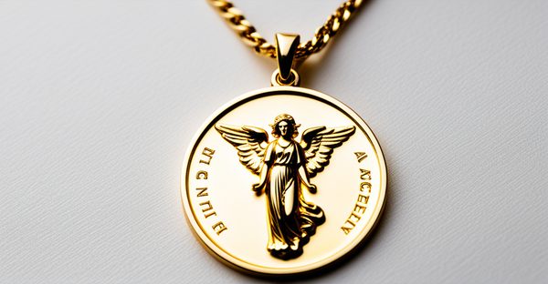 Médaille ange en or 18 carats : élégance et signification